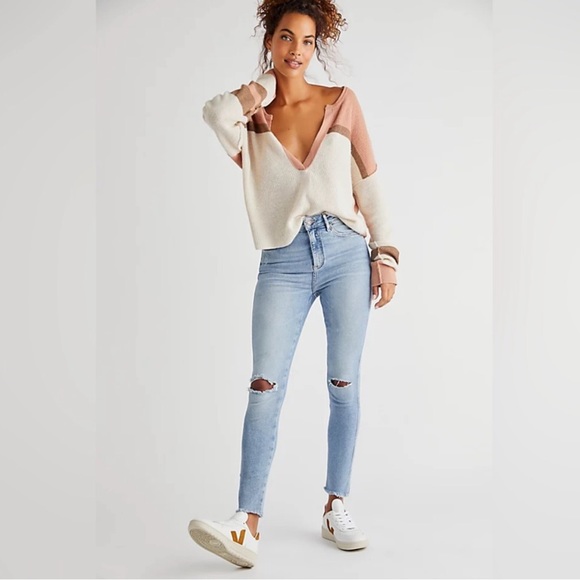 Free People Denim - We The Free High Rise Raw Jegging